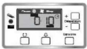 BRANDT ETE6736K - - Verwittiging "Reinigen condenser": - 2