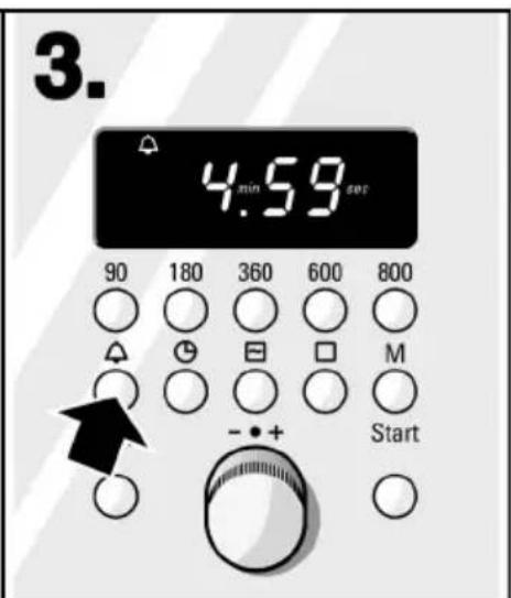 3. 4.59 sec 90 180 360 600 800 M Start - +