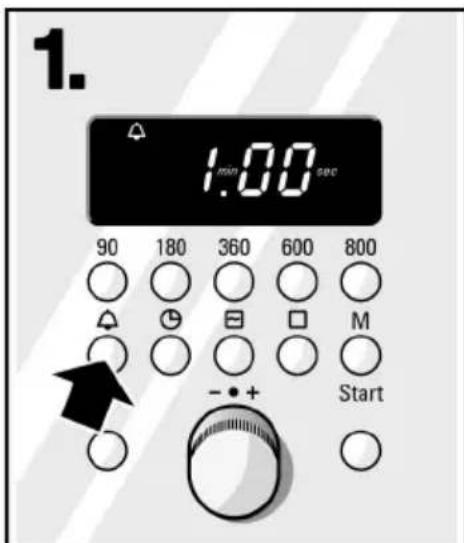 1. 1:00 sec 90 180 360 600 800 M Start - +