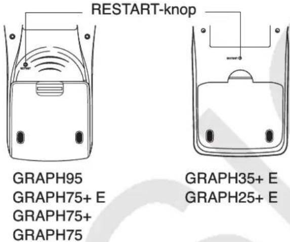 CASIO GRAPH 25+ E - - Opnieuw starten - 1