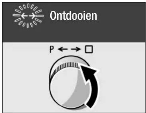 Ontdooien P ←→ □