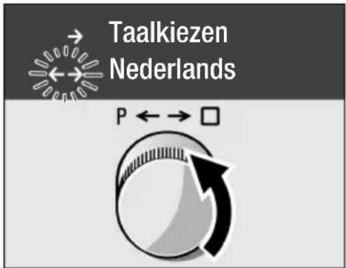 Taalkiezen Nederlands P ←→ □