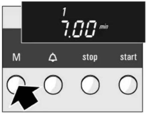 1 7.00 min M △ stop start