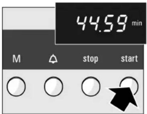 44.59 min M △ stop start