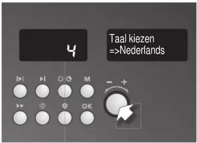 Taal kiezen =>Nederlands