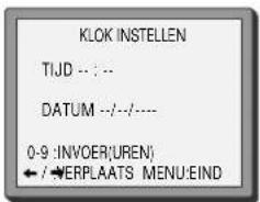 SEG VCR5360B - Datum en tijd instellen - 4