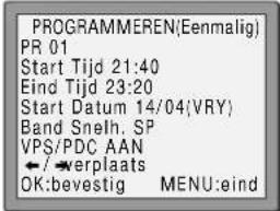 SEG VCR4350 - De normale timer - 10