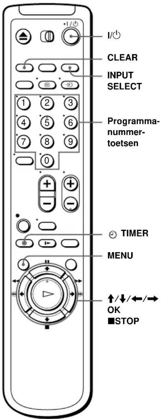 I/○ CLEAR INPUT SELECT 1 2 3 4 5 6 7 8 9 0 + + - + TIMER MENU ↑/↓/←/→ OK ■STOP
