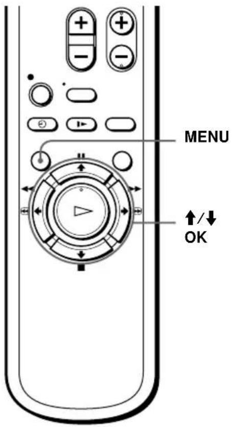 MENU ↑/↓ OK
