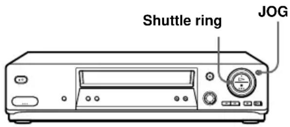 SONY SLV-SX810 - Gebruik van de shuttle ring (alleen SLV-SE810D/E en SX810D) - 1
