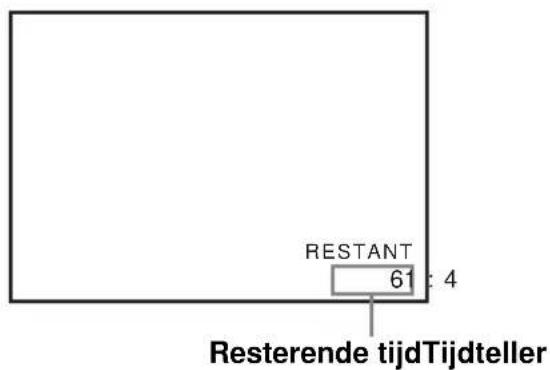 RESTANT 61 t 4 Resterende tijdTijdteller