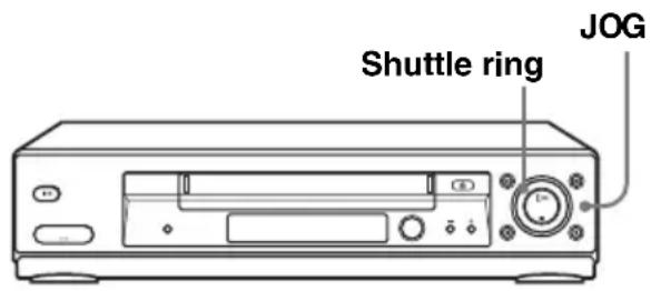 SONY SLV-SE630 - Gebruik van de shuttle ring (alleen bij de SLV-SE830D/E) - 1