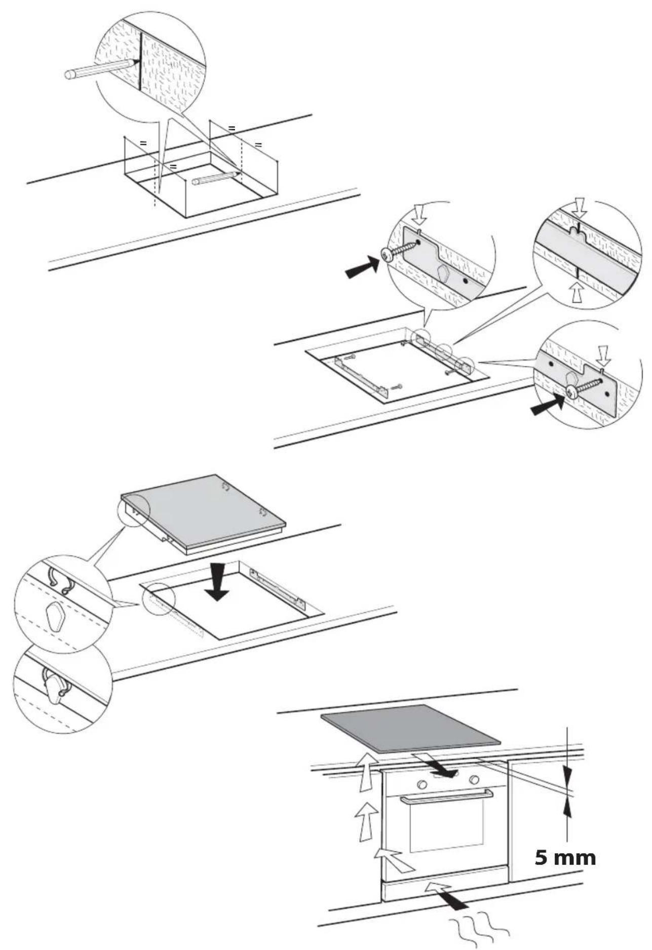 KITCHENAID KHIS 7720 - Installatietekeningen - 1