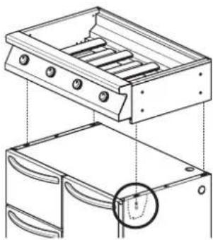 KITCHENAID KSOX 9010 - Het kookelement aan de trolley vastmaken - 2