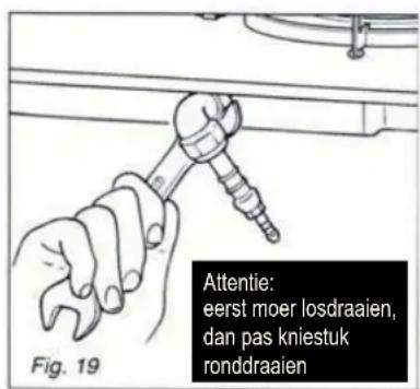 Exquisit EGK640STX - Locatie van het kniestuk - 1