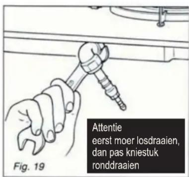 Exquisit BEGK745STX - Locatie van het kniestuk - 1