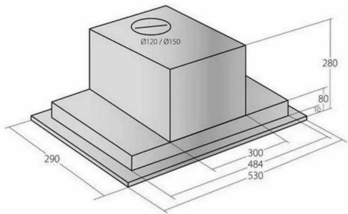 Ø120/Ø150 280 80 16 290 300 484 530
