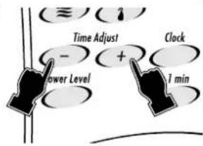 Time Adjust - + Clock 1 min Power Level