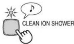 SHARP KC-C150E - Druk op de programmaknop CLEAN ION SHOWER op de display om dit programma te selecteren. - 1