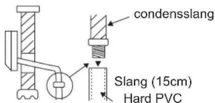 condensslang Slang (15cm) Hard PVC