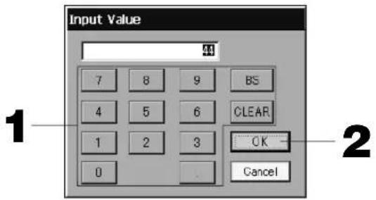 Input Value 40 7 8 9 BS 4 5 6 CLEAR 1 2 3 OK - 0 Cancel
