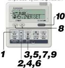 1 2,4,6 3,5,7,9 8 10 TIMERSET
