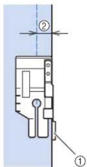 BROTHER F62 - ■Stukken aan elkaar zetten met de 1/4-inch quiltvoet met geleider (optioneel bij sommige modellen) - 1
