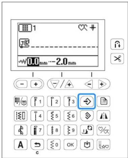 1 0.0 mm --2.0 mm - + / + - / + 1 2 3 4 5 6 7 8 9 A 0 OK