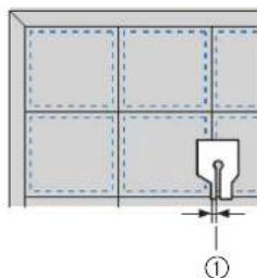 BROTHER F62 - ■Werken met de 1/4-inch quiltvoet (optioneel bij sommige modellen) - 3