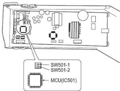 SW501-1 SW501-2 MCU(IC501)