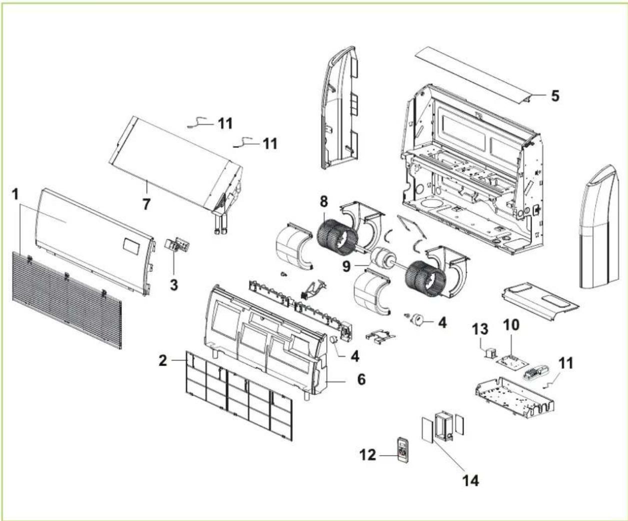 REMKO RXT 1402 DC - Apparaatafbeelding binnenunits - 1