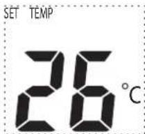 HISENSE AUC-18 - Weergave temperatuur Ruimtetemperatuur: - 2