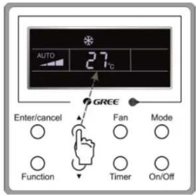 GREE GKH12K3FI-GUHD12NK3FO - Temperatuur Instelling - 1