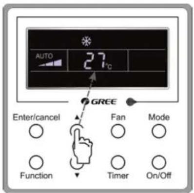 GREE 540 GWH12KF-K3DNA6E-I - Temperatuur Instelling - 1