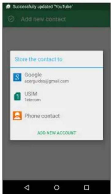 ACER Liquid Z530 S Duo - Adding a contact - 1