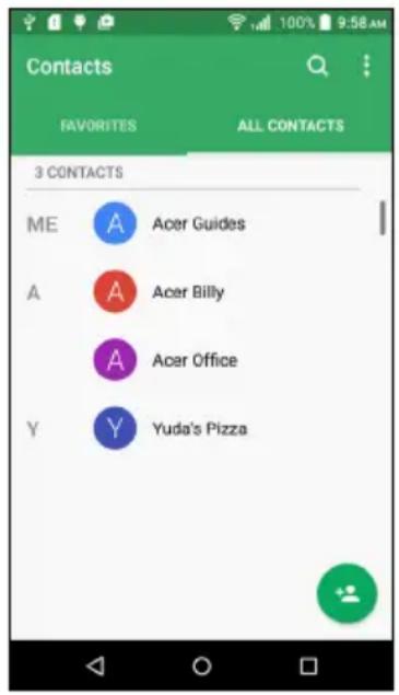 ACER Liquid Z530 S Duo - Managing your contacts - 1