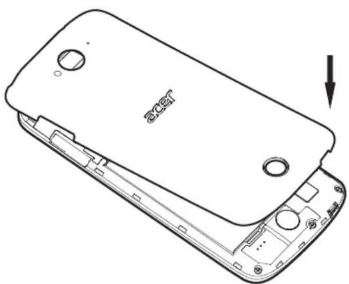 ACER Liquid Z530 S Duo - Installing a SIM or microSD card - 4