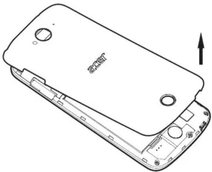 ACER Liquid Z530 S Duo - Installing a SIM or microSD card - 1