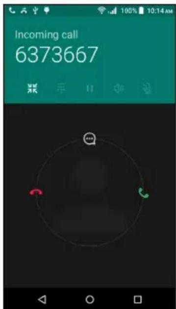 ACER Liquid Z530 S Duo - Answering or declining a call - 2