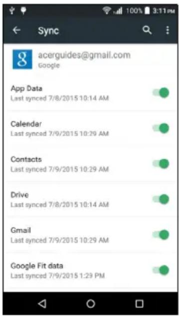 ACER Liquid Z530 S Duo - Synchronization - 1