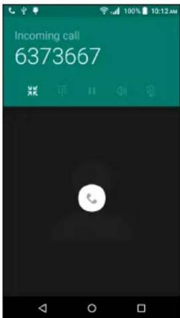 ACER Liquid Z530 S Duo - Answering or declining a call - 1