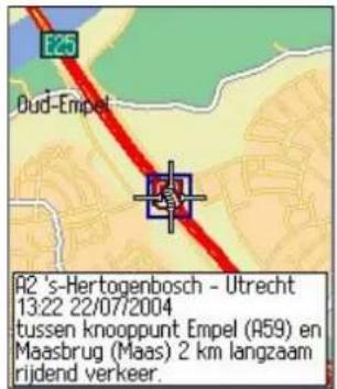E25 Dud-Empel A2 's-Hertogenbosch - Utrecht 13:22 22/07/2004 tussen knooppunt Empel (A59) en Maasbrug (Maas) 2 km langzaam rijdend verkeer.
