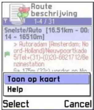 Route beschrijving 1-4 / 31 Snelste/Auto [16.51km - 00: 14 - 16510m] > Autoradam [Amsterdam; No ord-Holland]/Nieuwpoortkade 5/Tel+(31)-(0)20-6821712/Be nzinestation Go 175m (32c) undar op Min Toon op kaart Help Select Cancel