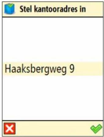 Stel kantooradres in Haaksbergweg 9