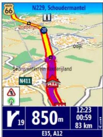N229, Schoudermantel 66 Brieberge 20 Oujk Bedrijventerreim-Kosterijland N411 R 19 850m 12:23 00:59 83 km E35, A12
