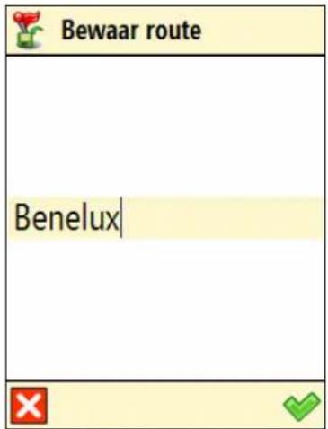 Bewaar route Benelux