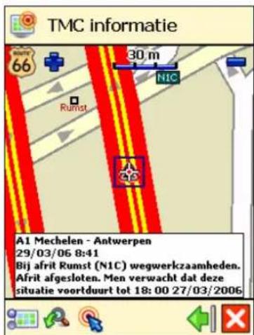TMC informatie 66 30 m N1C Rumst A1 Mechelen - Antwerpen 29/03/06 8:41 Bij afrit Rumst (N1C) wegwerkzaamheden. Afrit afgesloten. Men verwacht dat deze situatie voortduurt tot 18:00 27/03/2006