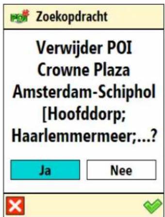 Zoekopdracht Verwijder POI Crowne Plaza Amsterdam-Schiphol [Hoofddorp; Haarlemmermeer;...? Ja Nee