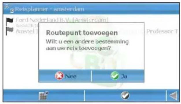 Reisplanner - amsterdam Ford Nederland B.V. [Amsterdam] Amstel Routepunt toevoegen Wilt u een andere bestemming aan uw reis toevoegen? Nee Ja