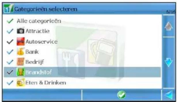 Categorieën selecteren ✓ Alle categorieën ✓ Attractie ✓ Autoservice ✓ Bank ✓ Bedrijf ✓ Brandslof ✓ Eten & Drinken